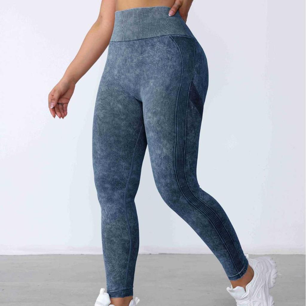 Nahtlose Yogahose mit hohem Bund – Po-formend, atmungsaktiv, feuchtigkeitstransportierend, Fitness-Leggings für Damen