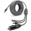 Mini Cable 10ft 3 in 1 Fast Speed USB C Car Charger DCDC Cable for Enhanced Device Compatibility