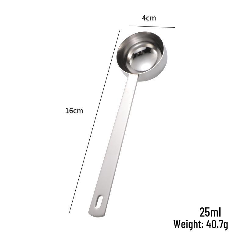Sada nerezových odměrek: 5 ml a 10 ml na kávu, mléko, prášek, koktejly, pečení a ovoce.