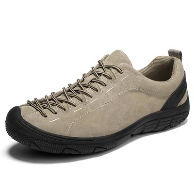 Genuine Leather Men's Waterproof Hiking Shoes Lightweight Outdoor Trekking Shoes All Day Comfort