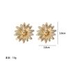 Retro Style Daisy Earrings, Luxury Design, Three-dimensional Petal Earrings
