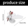 Handcrafted Resin Rotating Plane Car Accessory with Moving Cats Charm Double Purpose Vehicle Office Decoration for Auto