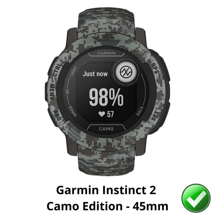 Protector de ecran pentru Garmin Instinct 2 Ediție Camuflaj - 45mm [Pachet 6] Folie Protectoare din Plastic Rezistentă Ultra Subțire Phonillico