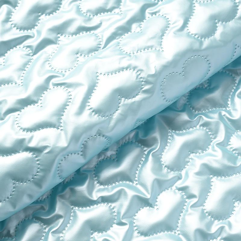 100cm*138cm Muti Colors Heart Printed PU Leather Quilting Fabric Embossing Cotton Lining Fabric for DIY Sewing Clothing