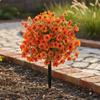 Faux Flower Ground Stake Weatherproof Garden Pick Weather Friendly Outdoor Decoration for