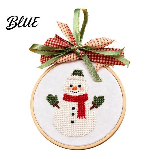 Handmade Craft Gift for Adults Christmas Embroidery Ornament DIY Kit, Beginner-Friendly Stitching Set with Healing Experience All Tools, Wall Hanging