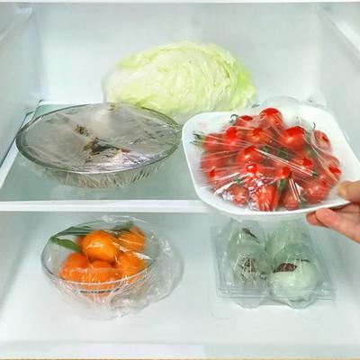 100-300PCS-Transparent Disposable Food Covers Plastic Fresh-keeping Food Cover Elastic Shoe Cover Shower Headgear Bags Wholesale