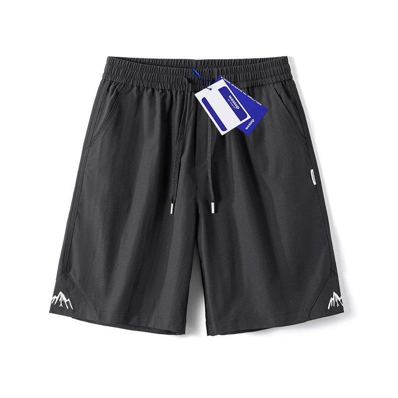 Wassup Trendy Brand Sports Casual Thin Shorts for Men, Summer Retro American Style Outdoor Quick-Drying Trendy Five-Point Pants