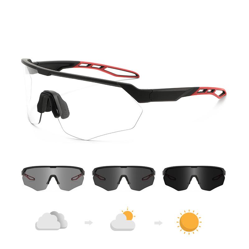 Wow Customized Cycling Glasses With Color Changing Light European American Outdoor Sports Protective Running Marathon Goggles