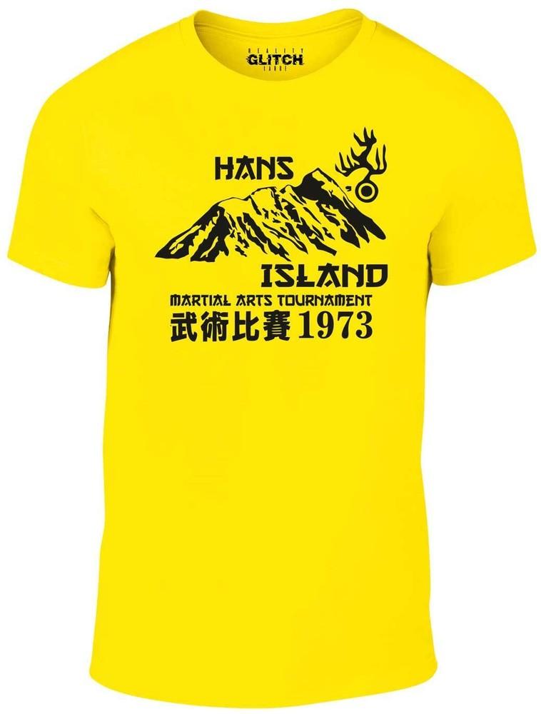 

Мужская футболка Hans Island - Кунг-фу Брюс Входит Дракон L