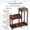 Chinese Style Bamboo Wood Floor Plant Stand