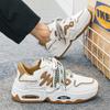 Scarpe da Uomo Senso Senior di Gioventù Sport e Tempo Libero Scarpe da Skate Fondo Spesso Rialzanti Cento Piccole Scarpe Bianche da Papà