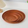 Xiaoyueya Imitation Wood Grain Round Serving Tray