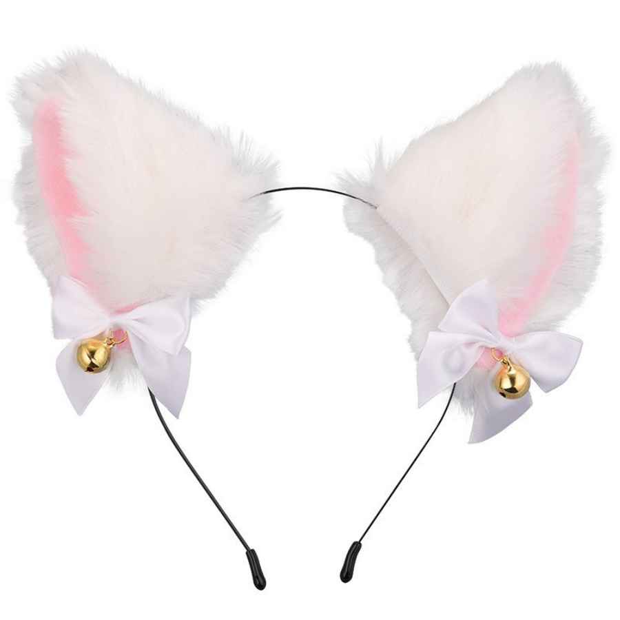 Cartoon Cute Cat Claw Paw Gloves Hairband Tail Set Sexy Masquerade Cosplay Cat Ear Party Costume Bow Bell Headwear Accessories