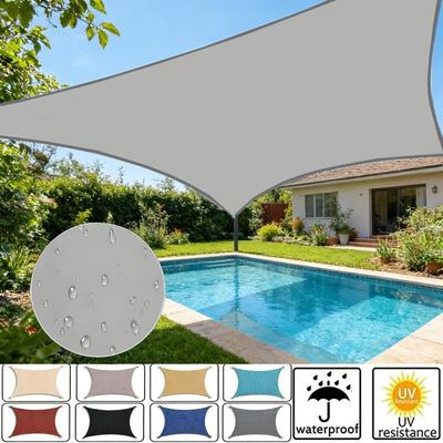 Waterproof Sun Shade Sail 95% UV Block Garden Sunscreen Awning Canopy with Free Ropes Sunshade Sail Canopy Garden Shelter Cover