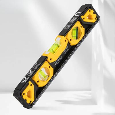 High Precision Solid Aluminum Level Measuring Instruments Anti-drop Strong Magnetic Bubble Level Balancer Ruler Measuring Tools