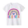 Hello Pre K Kids Shirt Boys Girls Cute Clothes First Day of School Tshirt Back To School Gift Preschool Shirt Toddler Shirt