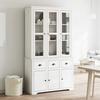 Vidaxl Bodo Sideboard, White, 115.5X43X200.5 Cm, Solid Pine Wood