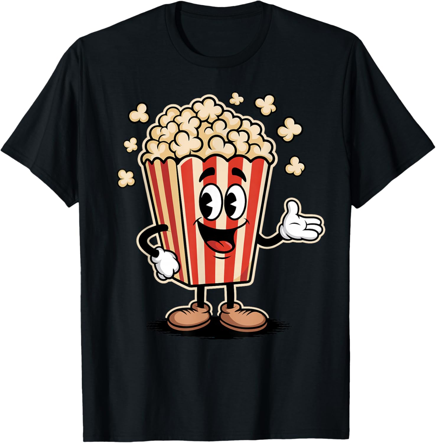 Funny Popcorn Bag Movie Film Theater Family Cinema T-Shirt S разноцветный
