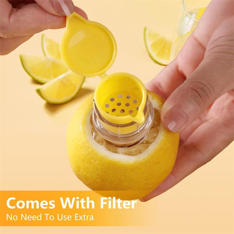 Lemon Lime Squeezer Screw Top Lemon Squeezer Manual Lemon Juicer with Built-In Filter For Lime Squeezer for Cocktails Drinks