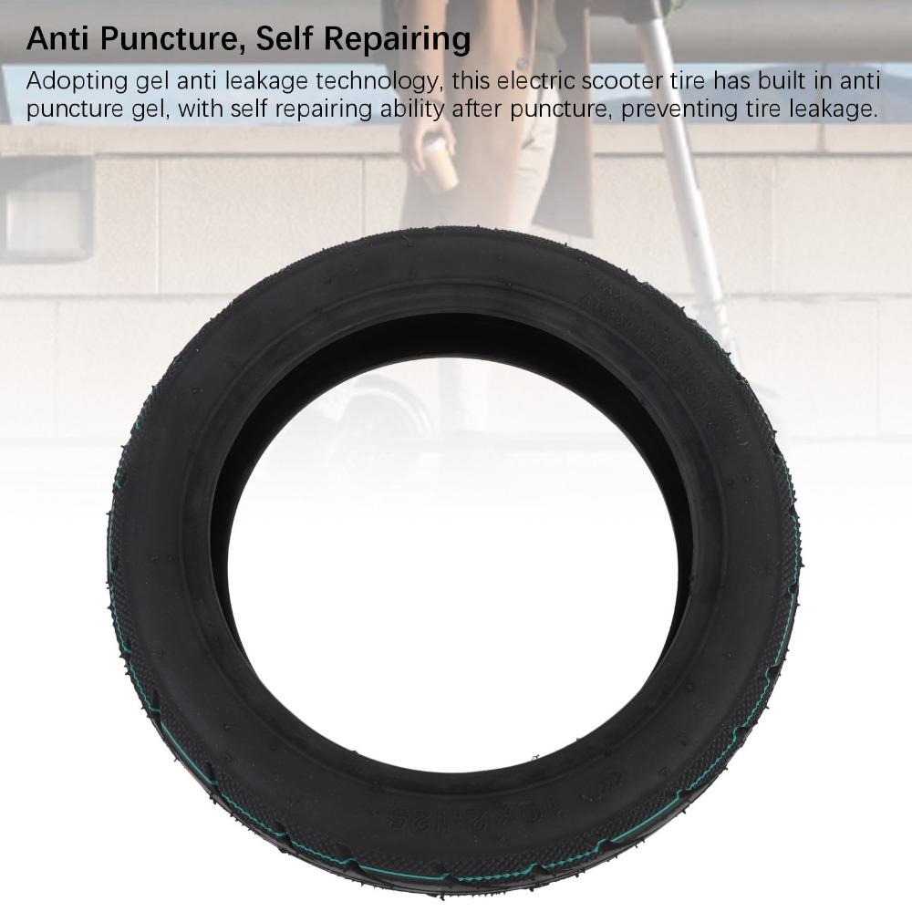 10x2.125 Tubeless Tire 10 Inch Rubber Vacuum Tyre Durable Scooter Tire  Replacement