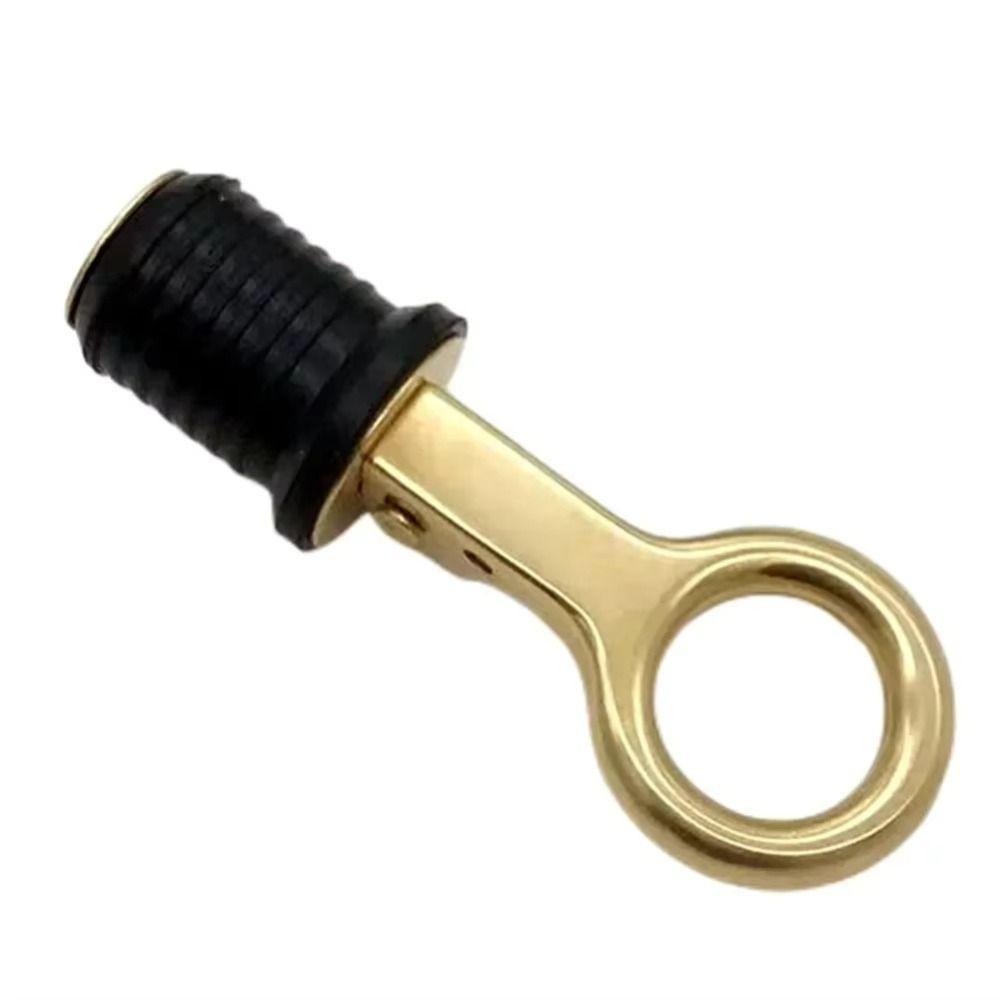 Rubber Plug Marine Boat Drain Plug Sturdy Boat Accessories Brass Handle Drain Plug  Yachts