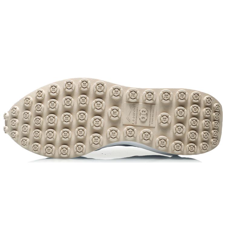 New LiNing Cushioned Anti Slip And Wear Resistant Lightweight Low Top Running Shoes Women's White Light Blue AGCR034-2