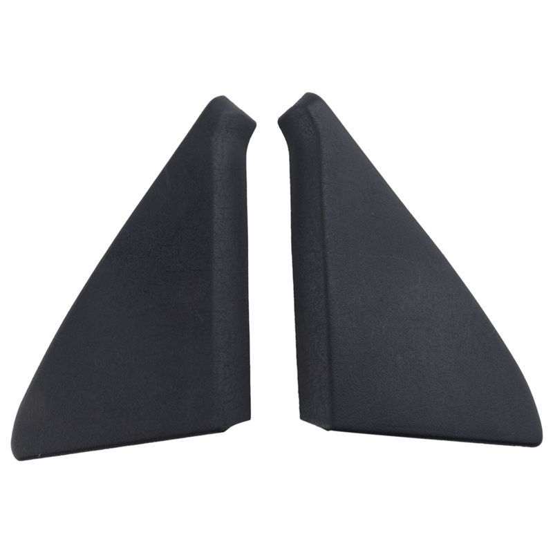 

M63K-Black ABS 1 Pair Door Mirror Cover Trim Panel Mount Triangle Fit For Golf -Jetta -GTI GLI MK2 191837993 191837994 чорний