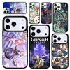 Capa Case for iPhone 17 Air 16 Pro Max 15 Plus 11 13 Mini 14 12 Back Phone Cover Genshin Impact Print