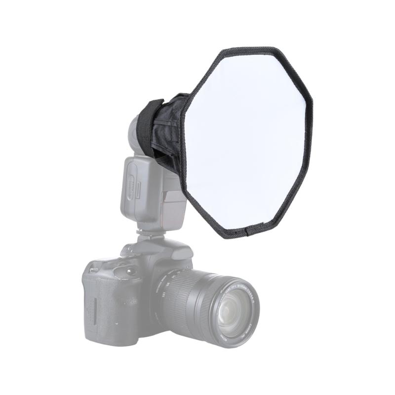 Octagon Diffuseur Flash Boîte à Lumière Réflecteur Flash Pliable pour Appareil Photo Reflex Numérique Améliore l'Éclairage de la Photographie de Portrait 20cm