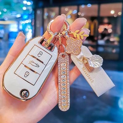 TPU Car Key Case Cover Protect Shell Bag For Peugeot 208 107 206 306 307 308 2008 3008 4008 5008 RCZ C1 C2 C3 C4 C5 C8