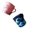 Great Wave Off Kanagawa Pink and Mino Lightweight Japanese Tableware Ukiyo-e Mug, Design, Blue, Ware, (blue, Approx. 350cc)