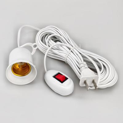 Universal LED Lamp Holder with Switch and Wire for E27 Bulb Chandeliers
