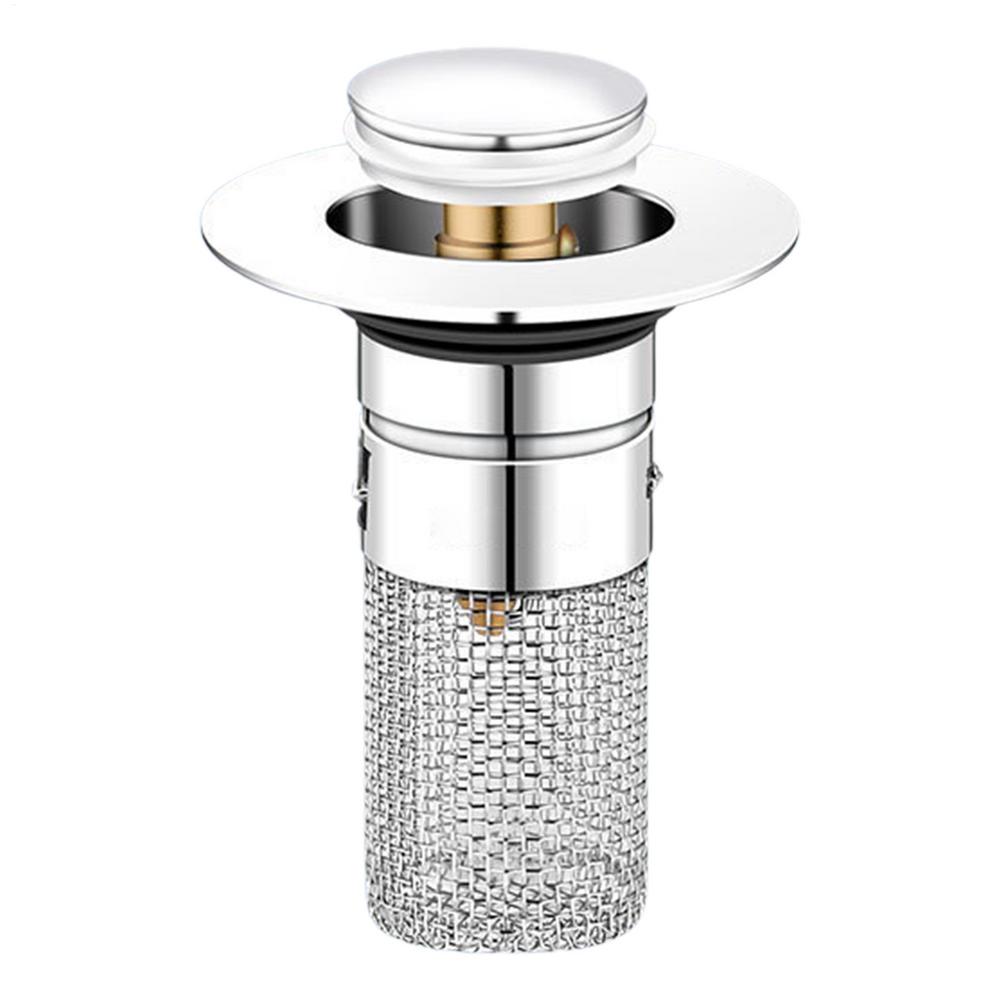 

Sink Hair Catcher Rebound Drain Multi-Functional Drain Strainer For Bathroom Kitchen Draining Plug For Home Hotel