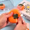 Simulation Persimmon Squeeze Toy Slow Rising Stress Relief Realistic Persimmon Squeeze Toy Soft Stretchy Fake Fruit Decompression Toy