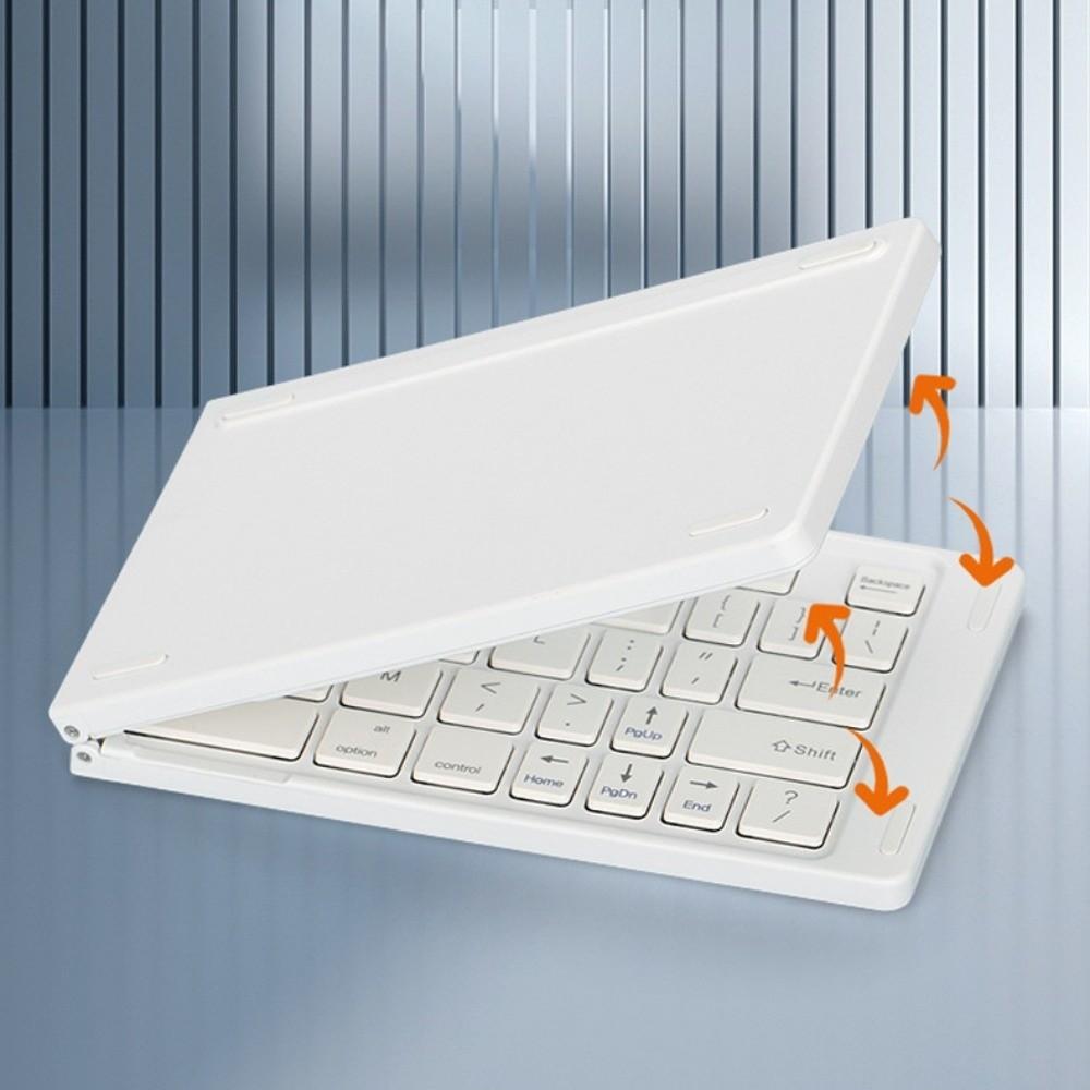 Rechargeable Wireless Folding Keyboard Slim Design Foldable Keyboard Bluetooth Keyboard  Office