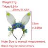 Festival Rabbit Ears Hair Band Soft Mesh Plastic Holiday Theme Hair Decoration Comfortable Wear for Children Adults