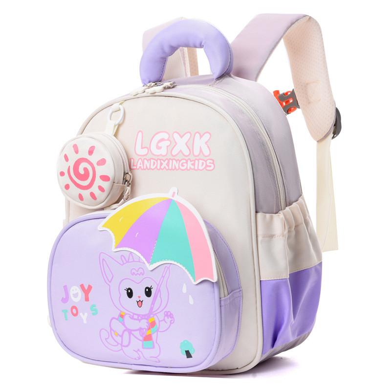 Design New Lovely Kids Backpack Oxford Fabric Cute Gender Neutral School Bag