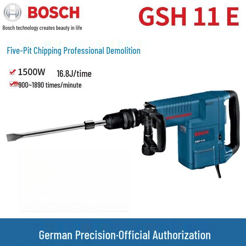 Bosch GSH Series Demolition Hammer CN plug (adapter included)