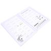 Professional False Eyelashes Display Book Organizer Waterproof Makeup Eyelash Display Board