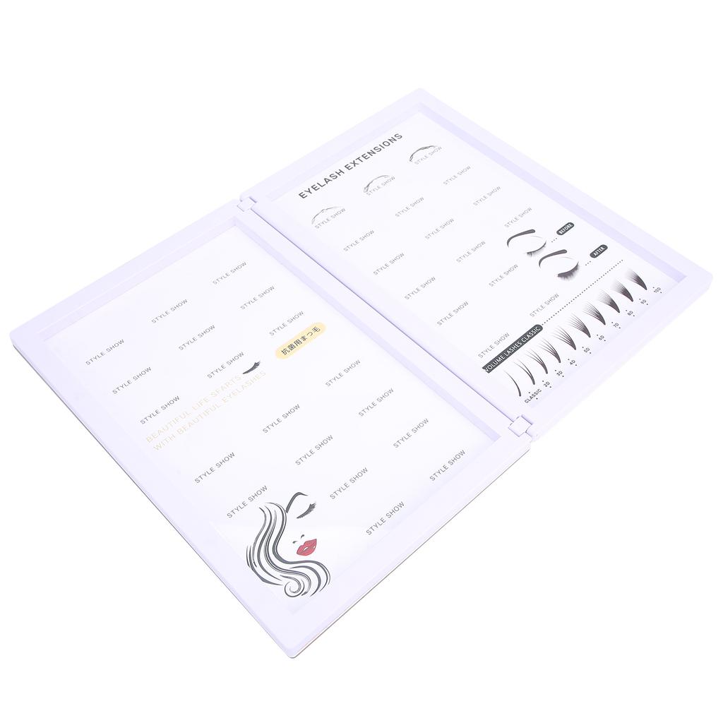 Professional False Eyelashes Display Book Organizer Waterproof Makeup Eyelash Display Board