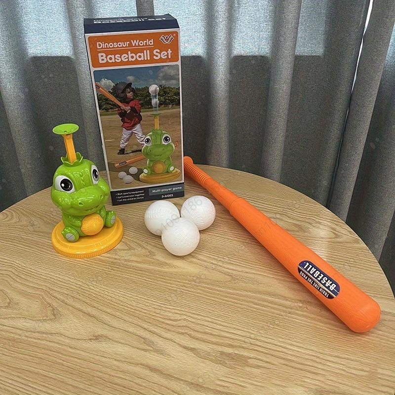 5pcs Adjustable baseball throwing machine combination set Outdoor sports toys children s outdoor baseball ejection sports toys зелёный