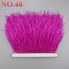 10Meters/Lot Ostrich Feathers On Ribbon Tape 10-15Cm  Feather Trim Boa For Clothes Sewing Fringe Diy Wedding Decoration