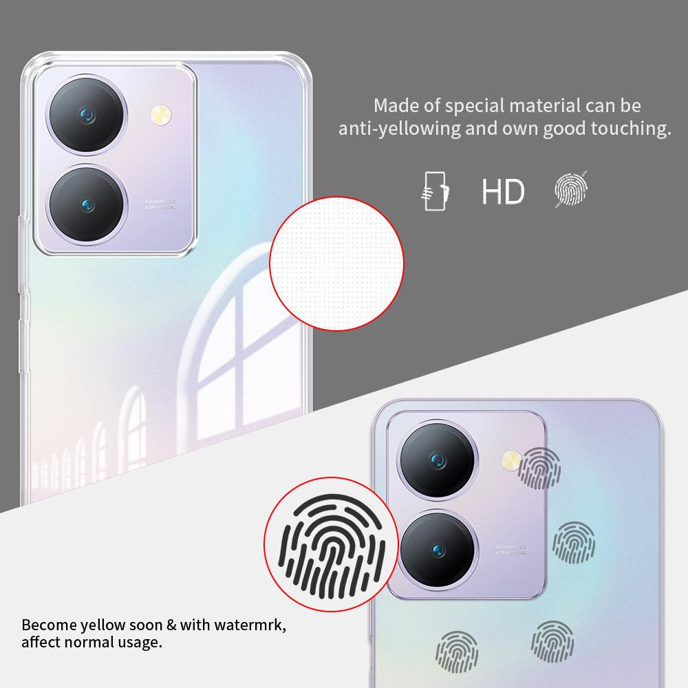 Für Vivo Y36 4G 5G Hülle Klar Silikon Weiche Handyhülle Für Vivo Y36i Klare Stoßfeste Hülle für Vivo Y36 Y 36 V2247 V2248 Coque