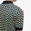 Fred Perry [sharp] Glitch Checkerboard Knit Shirt  R70  Afpm2336514 R70