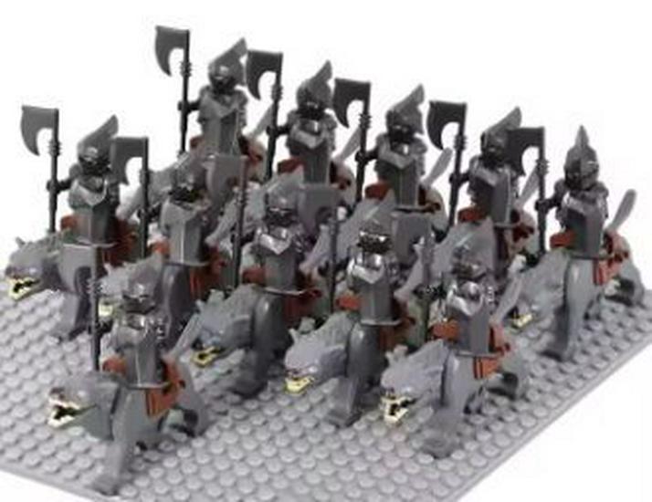 Roman Warrior Cavalry Series Minifigure Building Blocks Set (21 Pcs)