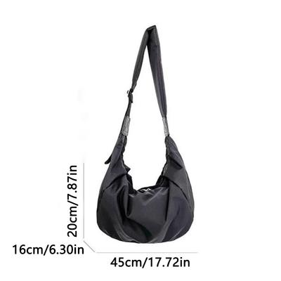 Fashionable Casual Large Capacity Nylon Ladies Shoulder Bag Korean Style Tramp Bag Youth Crossbody Bag.-zmt