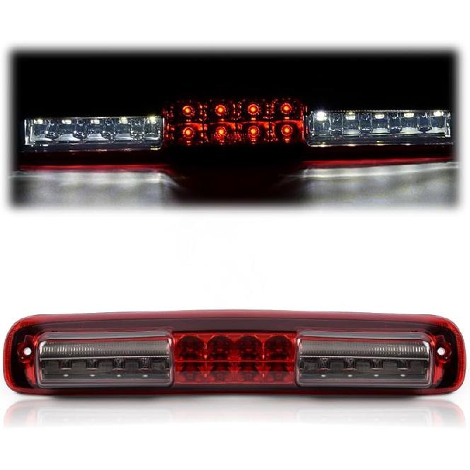 G-PLUS LED Third Brake Light Compatible With 1999-2006 Chevy Silverado/GMC Sierra 1500 2500 3500,3RD Cargo LED Tail Stop Lamps Clear Lens Chrome