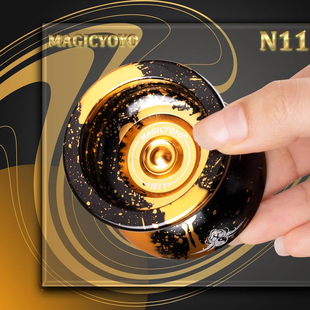 MAGICYOYO Dual Purpose Yoyo N11 - Responsive Yoyo for Kids 8-12 or Above & Unresponsive Yoyo for Advanced with Yoyo Glove + Bag + Unresponsive