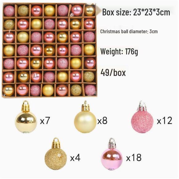 Hong Kong Love Christmas Ornament Set: Creative Painted Hanging Balls for Tree & Party